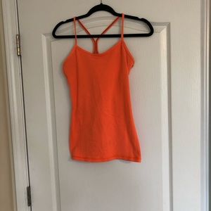 2 Lululemon orange tanks